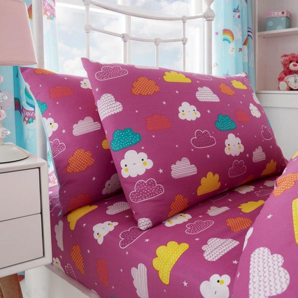 11147411 kids rotary sheet set single unicorn fairy tale 7411 1 1