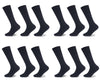 12PK MENS 100% COTTON RICH LONGHOSE SOCKS