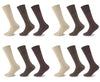 12PK MENS 100% COTTON RICH LONGHOSE SOCKS