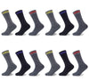 12PK MENS MELANGE BOOT SOCKS
