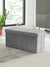 STORAGE BOX RIBBED GREY