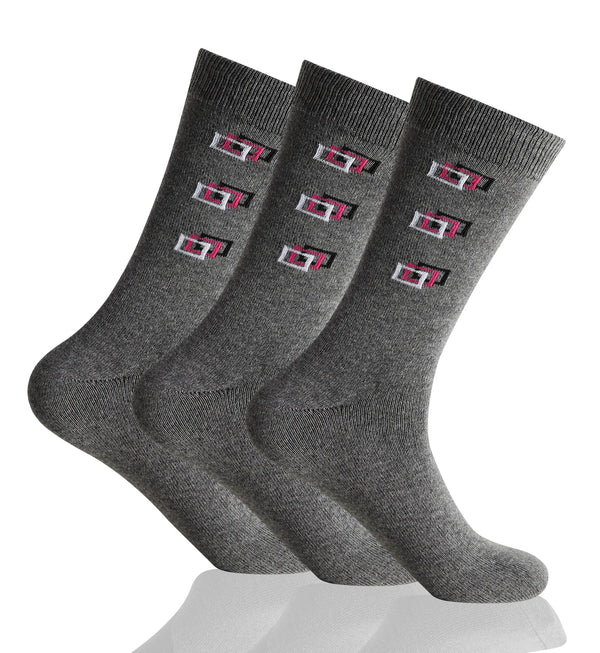 GC Men's Square Pattern Dress Socks – 12 Pack