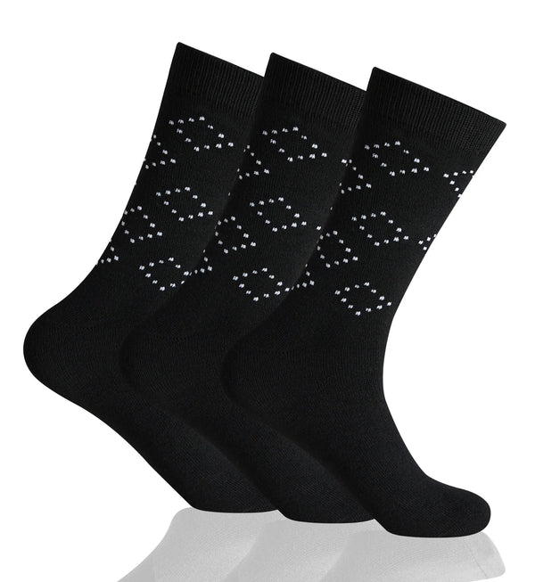 GC Men's Triangle Pattern Dress Socks – 12 Pack