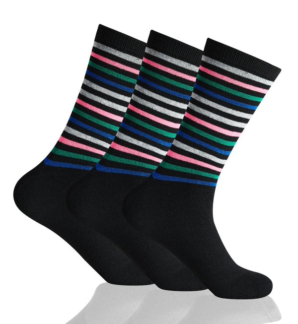 GC Men's Striped Dress Socks – 12 Pack