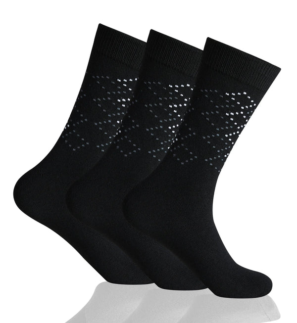 GC Men's Triangle Pattern Dress Socks – 12 Pack
