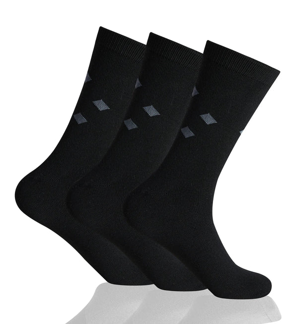 GC Men's Triangular Pattern Dress Socks – 12 Pack