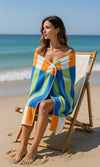 GC Contrasting Stripe Beach Towel