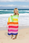 GC Rainbow Stripe Sand-Free Beach Towel