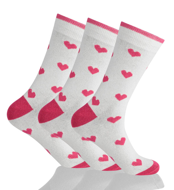 GC Women's Cotton-Rich Patterned Socks – 12 Pack