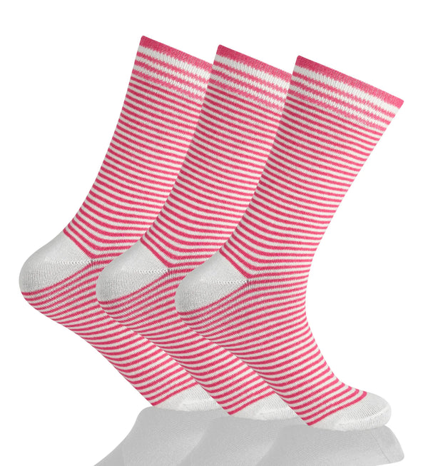 GC Women's Cotton-Rich Patterned Socks – 12 Pack