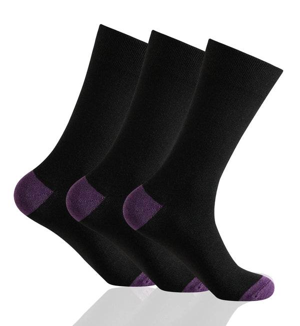GC Men's Diabetic Comfort Heel & Toe Socks – 12 Pack