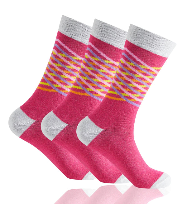GC Men's Diabetic Comfort Striped Socks – 12 Pack