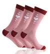 GC Women's Diabetic Comfort Heart Print Socks – 12 Pack