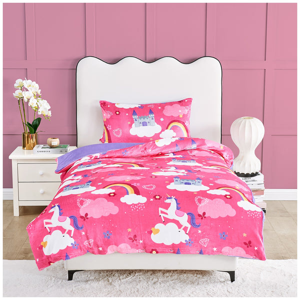 GC Kids' Teddy Princess Unicorn Duvet Cover Set