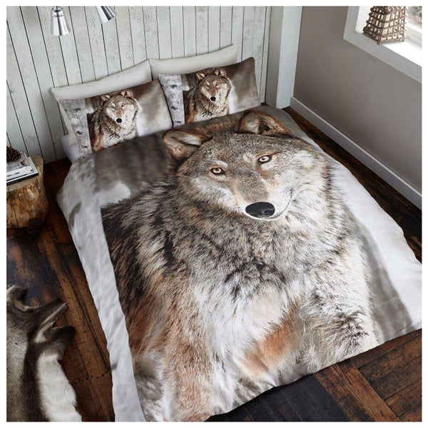 GC 3D Wolf Print Duvet Cover Set