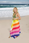 GC Rainbow Stripe Sand-Free Beach Towel