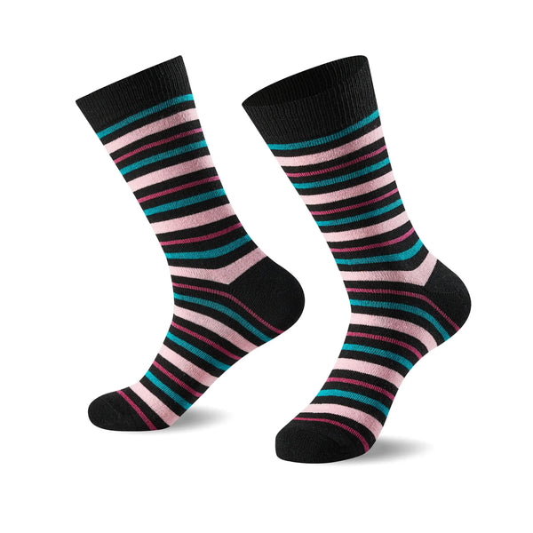 GC Women's Cotton-Rich Zigzag Stripe Socks – 12 Pack