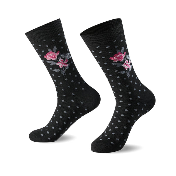GC Women's Floral Print Cotton Socks – 12 Pack