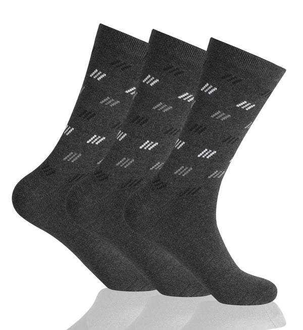 GC Men's Diabetic Comfort Diamond Stripe Socks – 12 Pack