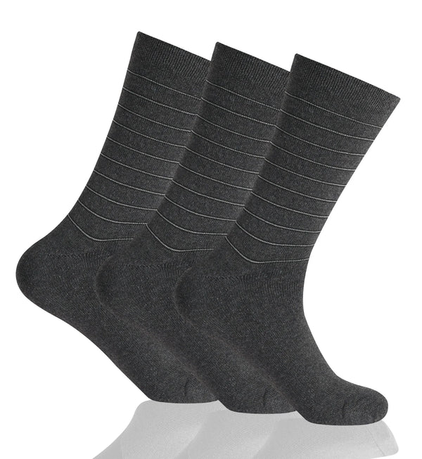 GC Men's Diabetic Comfort Diamond Stripe Socks – 12 Pack