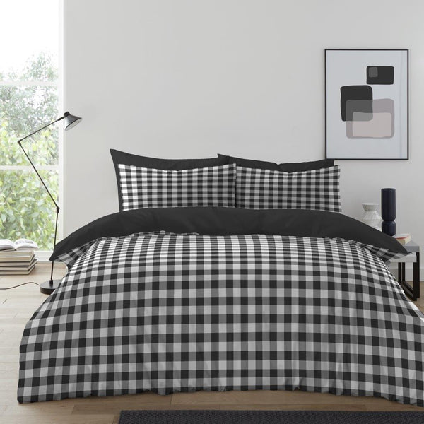 GC Gingham Moor Easy Care Duvet Cover Set