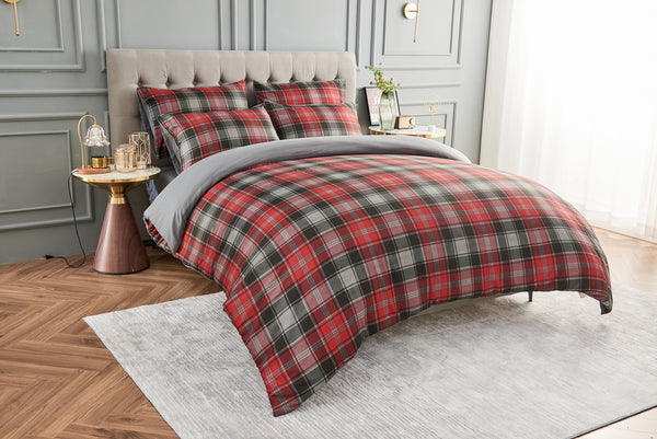 GC Scottish Tartan Check Duvet Cover Set