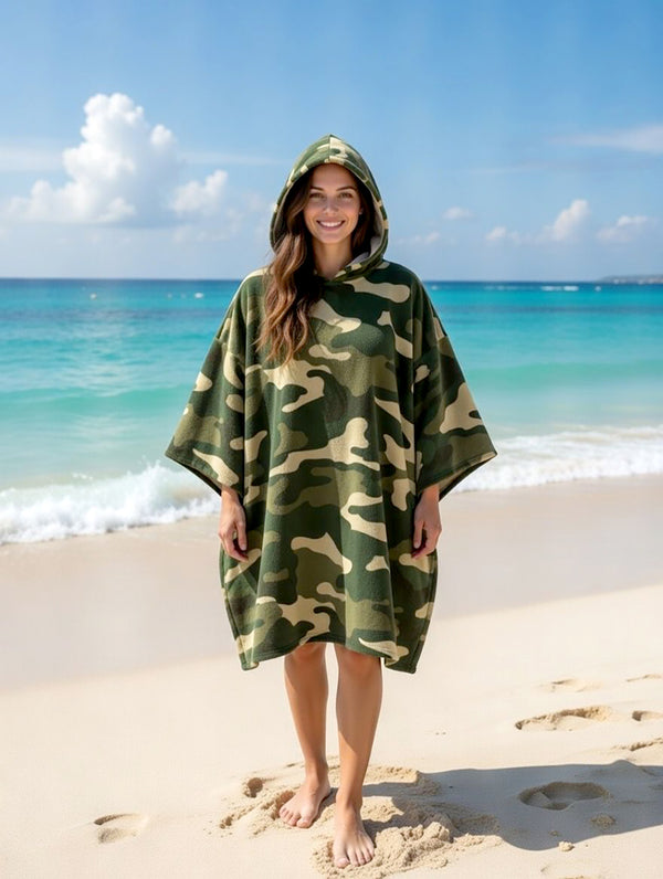GC Adult Camouflage Hooded Poncho