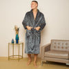 Fleece Plain Bathrobes for Men & Women