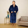 Fleece Plain Bathrobes for Men & Women