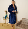 Fleece Plain Bathrobes for Men & Women