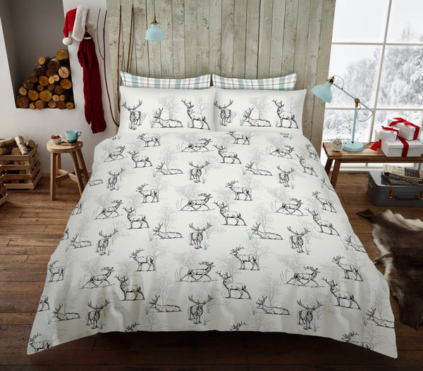 Darlington Stag Printed Duvet Set