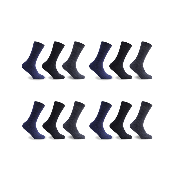 GC Men's Everyday Cotton Socks – 12 Pack
