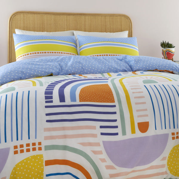Happy Rainbow Duvet Cover Set