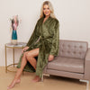 Fleece Plain Bathrobes for Men & Women