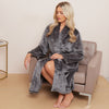 Fleece Plain Bathrobes for Men & Women