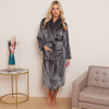 Fleece Plain Bathrobes for Men & Women