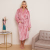 Fleece Plain Bathrobes for Men & Women