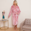 Fleece Plain Bathrobes for Men & Women
