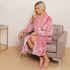 Fleece Plain Bathrobes for Men & Women