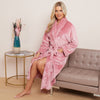Fleece Plain Bathrobes for Men & Women