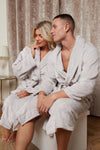 Fleece Plain Bathrobes for Men & Women