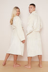 Fleece Plain Bathrobes for Men & Women