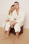 Fleece Plain Bathrobes for Men & Women