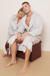 Fleece Plain Bathrobes for Men & Women