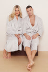 Fleece Plain Bathrobes for Men & Women