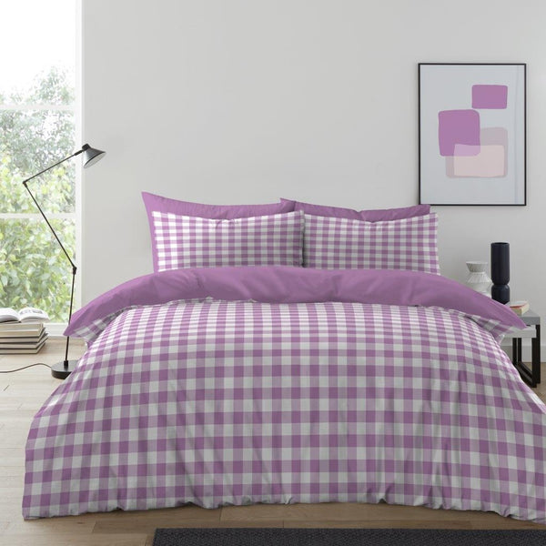GC Gingham Moor Easy Care Duvet Cover Set