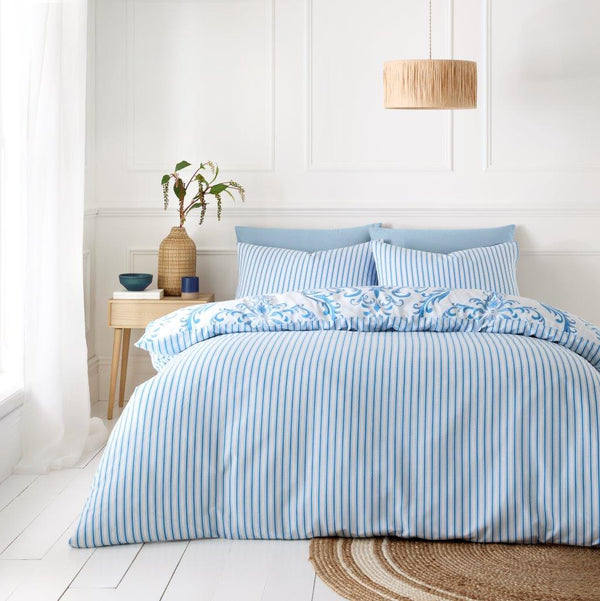 Margaux Blue Printed Duvet Cover
