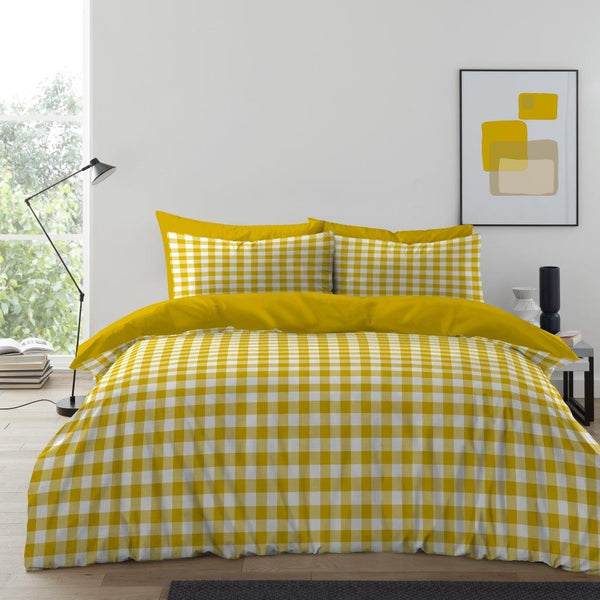 GC Gingham Moor Easy Care Duvet Cover Set