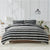 GC Luxury Teddy Stripe Duvet Cover Set