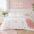 GC Embroidered Hearts Duvet Cover Set